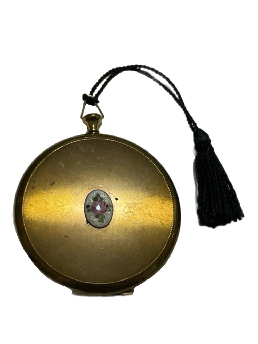 Vintage Zell Fifth Avenue Pocket Watch Style Makeup Powder Compact